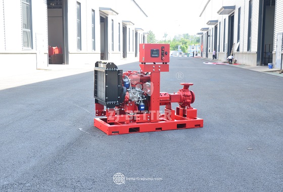 Auto-Control Fire Pump Unit with Independent Power for Off-Grid Applications