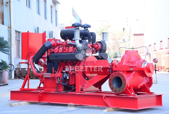 Long Shaft Coupled Diesel Fire Pump for Efficient Power Transmission