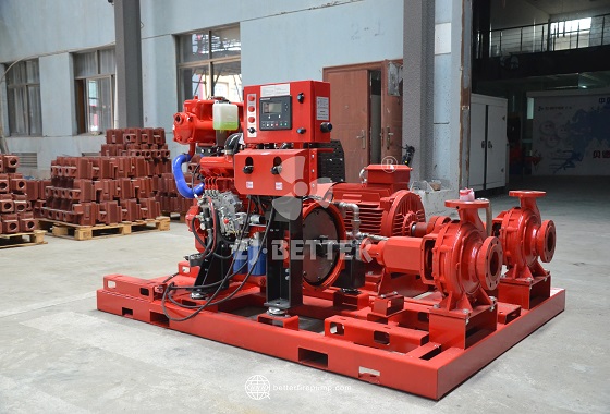 High-Performance Horizontal Diesel Fire Pump with Efficient and Stable Operation