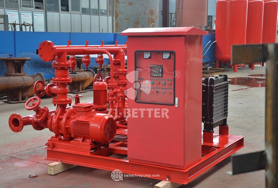 High-Efficiency Centrifugal Diesel Fire Pump System for Improved Flow and Pressure
