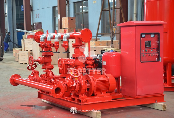 High-Efficiency Centrifugal Diesel Fire Pump System for Improved Flow and Pressure
