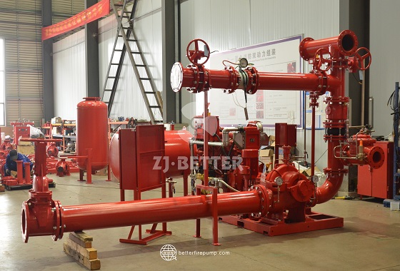 Heavy Duty Fire Pump Unit for Long Term Continuous Operation