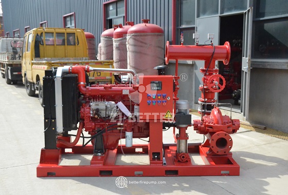 Stationary Fire Pump Unit for Commercial Fire Water Supply