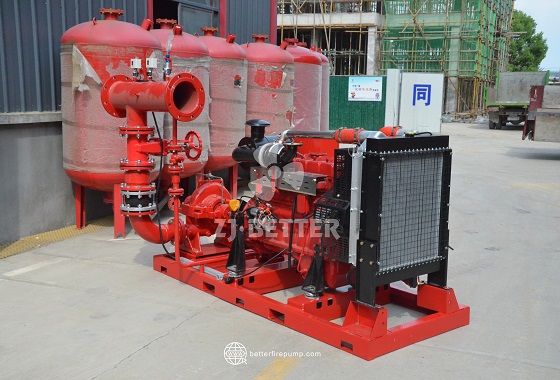 Stationary Fire Pump Unit for Commercial Fire Water Supply