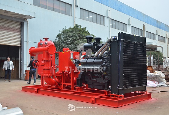 Auto Priming Diesel Fire Pump for Emergency Rescue and Firefighting