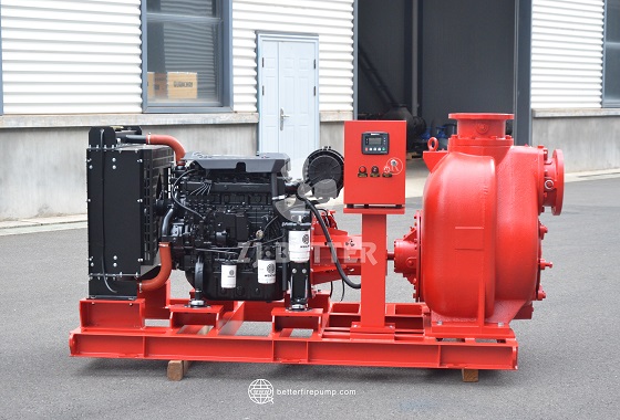 High Flow Diesel Fire Pump System for Mining and Industrial Emergency Drainage
