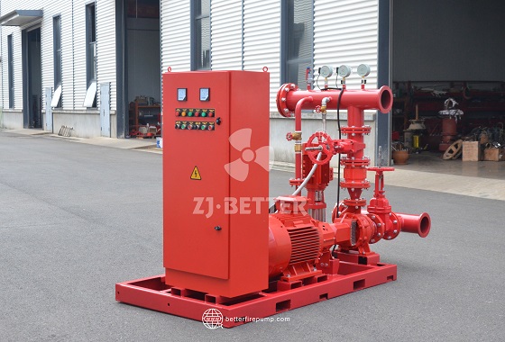 Compact Fire Pump System for Space Saving Pump Room Installation