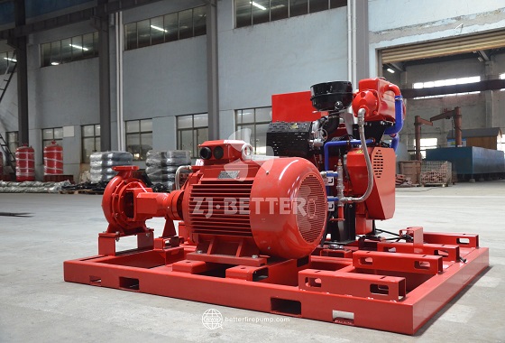 Stationary Fire Pump System for Factory and Industrial Fire Safety