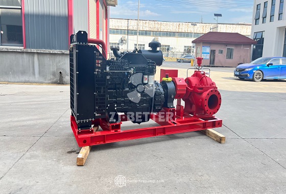 Diesel Powered Fire Pump for Independent Water Supply During Outages