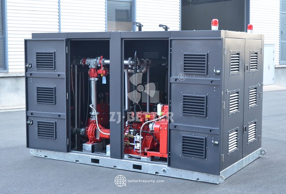 Soundproof Fire Pump Design for High Duty Firefighting Operations