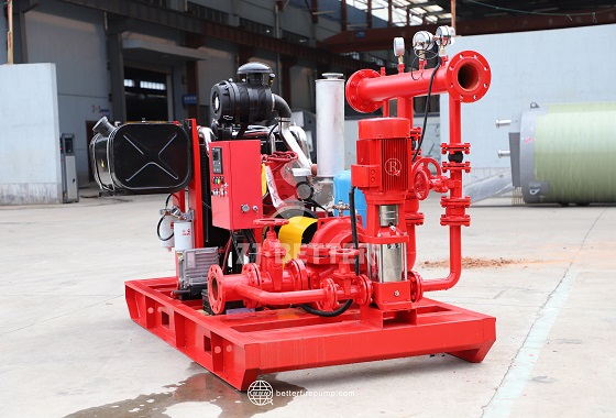 Automatic Fire Fighting Pump Set with Diesel Emergency Backup and Electric Duty Pump