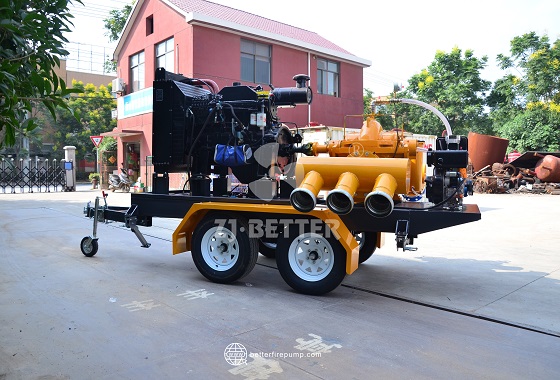 Ultra High-Flow Trailer Mounted Pumps for Large-Scale Flood Drainage Operations