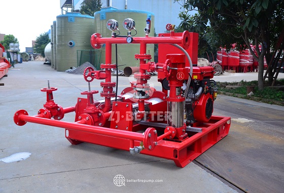 Large Flow Diesel Fire Pump System for Industrial Fire Suppression Projects
