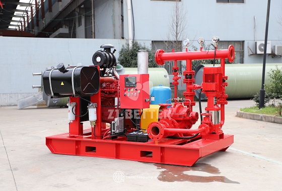Automatic Fire Fighting Pump Set with Diesel Emergency Backup and Electric Duty Pump