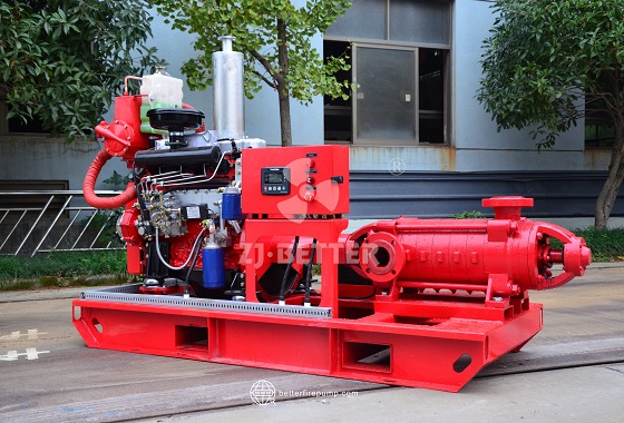 High-Pressure Horizontal Multistage Fire Pumps for Long-Distance Emergency Water Supply
