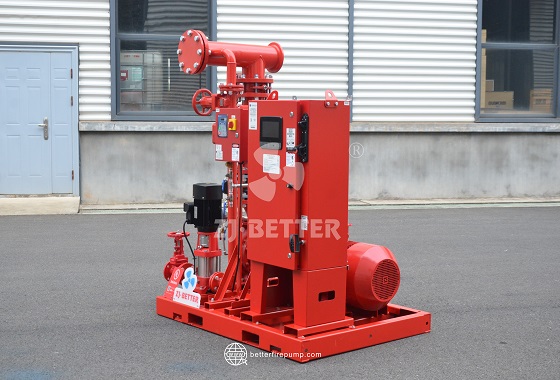 Electric Fire Pump Unit for Warehouse and Logistics Fire Safety