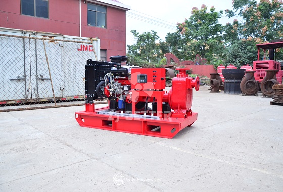 Heavy-Duty Horizontal Diesel Fire Pump Units for Continuous Water Supply Applications