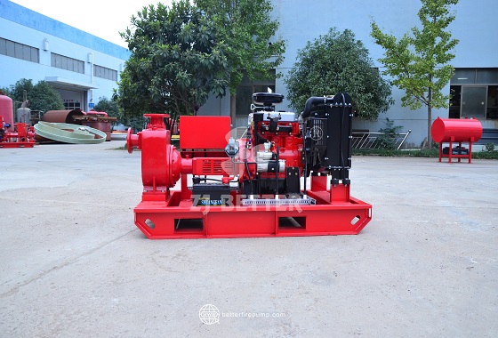 Heavy-Duty Horizontal Diesel Fire Pump Units for Continuous Water Supply Applications