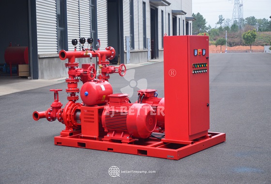 Skid-Mounted Electric Fire Pump Equipment with Integrated Pump, Motor and Control Panel
