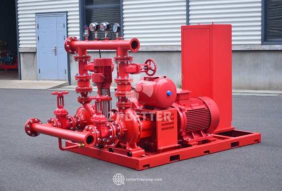 Skid-Mounted Electric Fire Pump Equipment with Integrated Pump, Motor and Control Panel