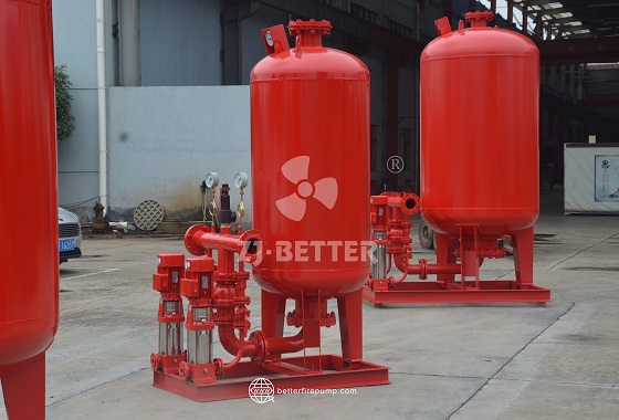 Pressure Tank and Vertical Multistage Pump Combinations Optimize Fire Pressure Stabilization Performance
