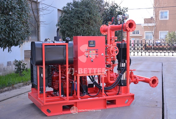 Diesel Engine Fire Water Pump Set with High-Torque Power for High-Flow Fire Water Supply