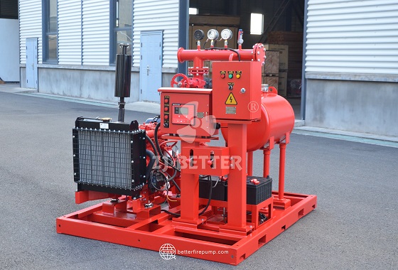 Diesel Fire Pump Set with Independent Power and Pressure Control for Reliable Fire Water Supply