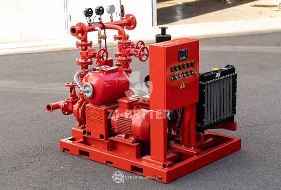 Multi-Component Diesel Fire Pump Sets for Complete Fire Protection System Configuration