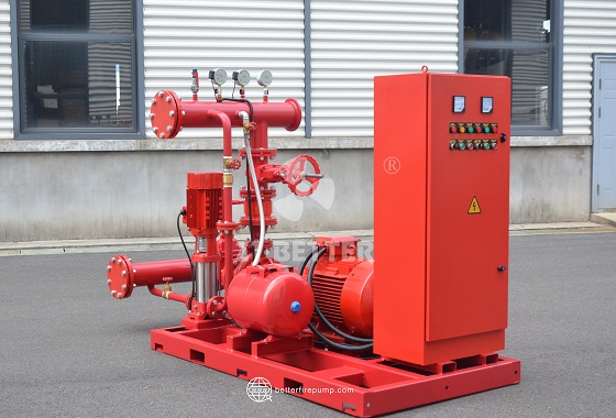 Electric Fire Pump Set with Centralized Control and Pressure Monitoring for Stable Operation