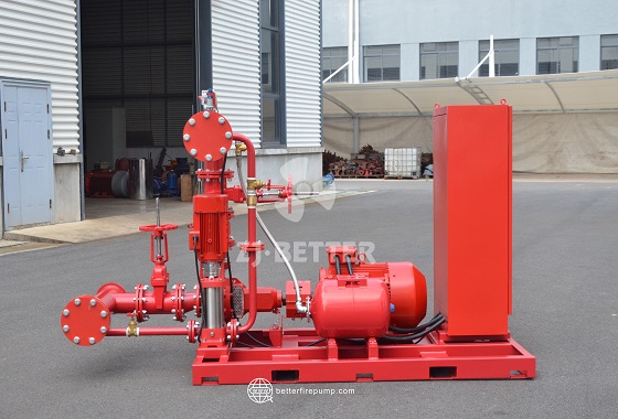 Electric Fire Pump Set with Centralized Control and Pressure Monitoring for Stable Operation