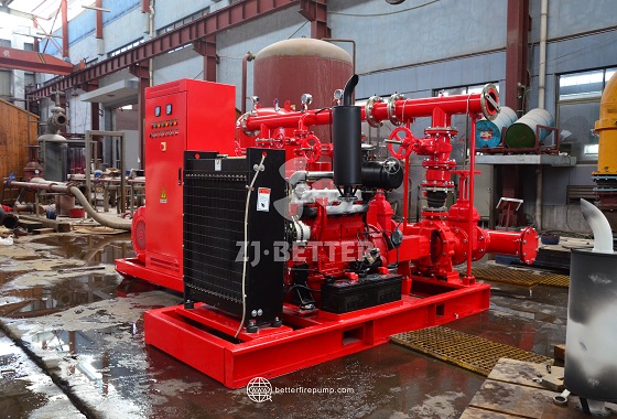 Diesel and Electric Combined Fire Pump System with Dual Power Supply Configuration