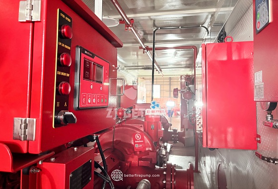 Containerized Fire Pump House with Integrated Fire Equipment and Piping for Optimized On-Site Installation
