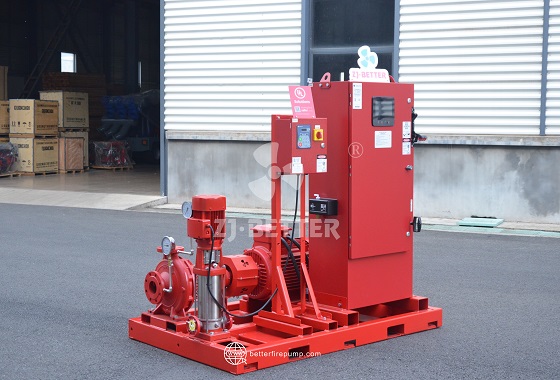 End Suction Electric Fire Pump Set with Jockey Pump for Reliable Water Supply