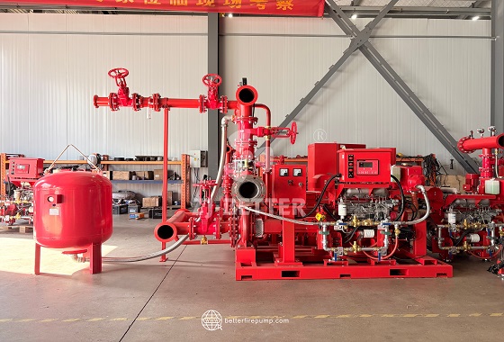 Packaged Diesel Fire Water Supply Equipment with Optimized Pump and Piping Connections