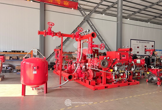Packaged Diesel Fire Water Supply Equipment with Optimized Pump and Piping Connections