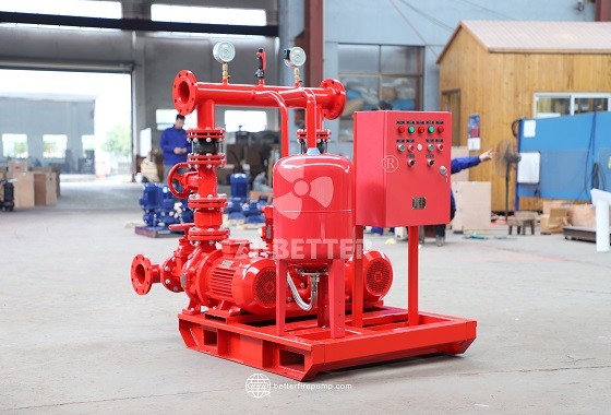 Electric Fire Pump Set with Automatic Pressure Regulation for Improved Fire System Operation