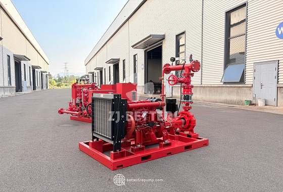 Electric and Diesel Fire Pump Set with Backup Power for Enhanced System Resilience