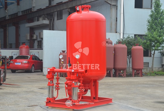 Fire Pressure Tank and Electric Jockey Pump Combination for Automatic Pressure Regulation