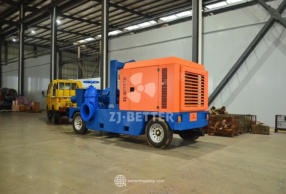 Trailer-Mounted Pump Unit with Protective Enclosure for Challenging Outdoor Operations