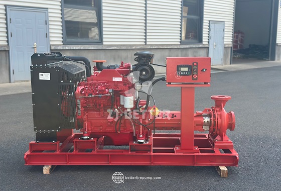 Modular Diesel Fire Pump Set – Integrated Pump, Engine and Control Equipment for Project Requirements