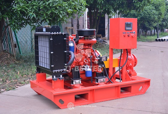 Packaged Diesel Fire Pump Unit — Compact Integration of Power, Pumping and Control Components