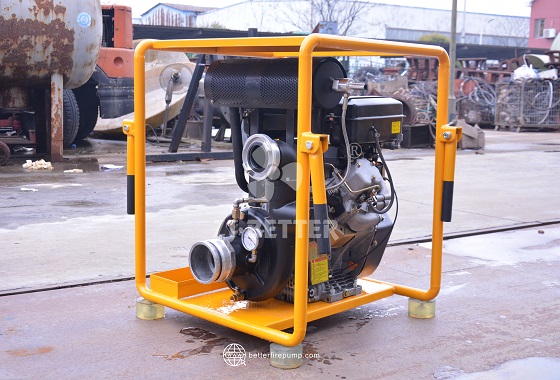 Lightweight Portable Fire Pump — Direct-Coupled Engine and Pump for Field Mobility